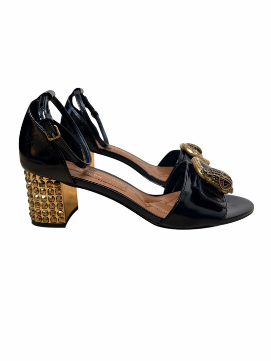 Kurt Geiger Shoes - KURT GEIGER MAYFAIR Patent Leather Eagle Crystal Heel.